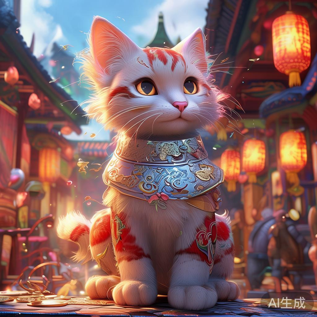2024年的“招财喵”系列在传统猫咪题材基础上，融