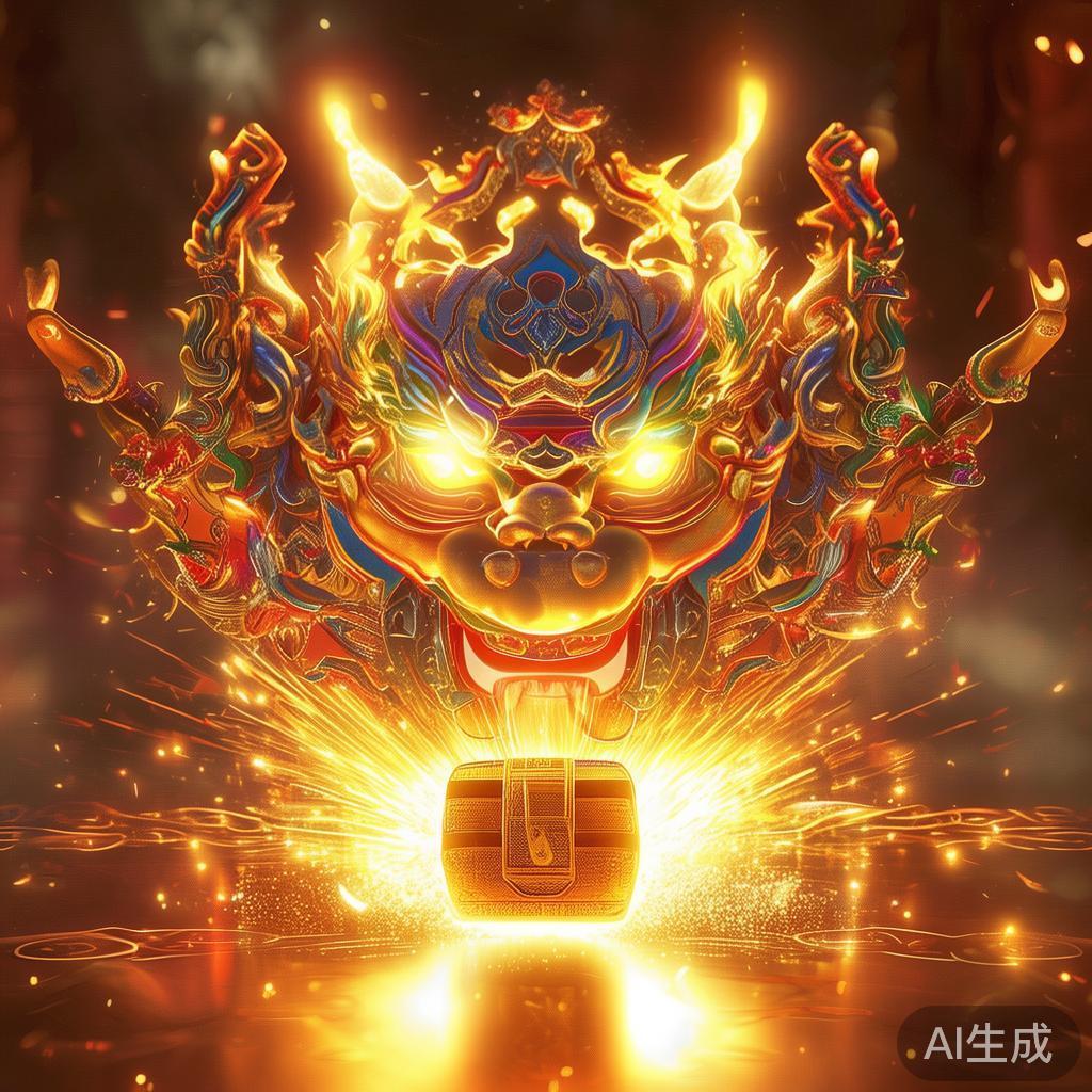 绚丽多彩的符号动画：比如麒麟符号动态展现时，伴随金